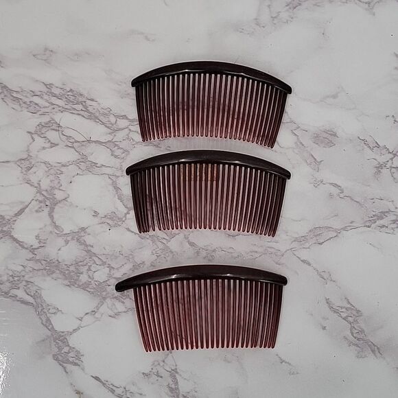 VINTAGE/ Antique Side Combs Hair Barrett Accessories - Picture 9 of 10